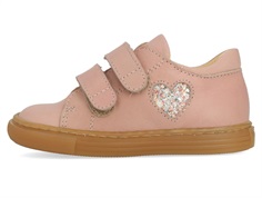 Angulus shoe rosebud with glitter heart